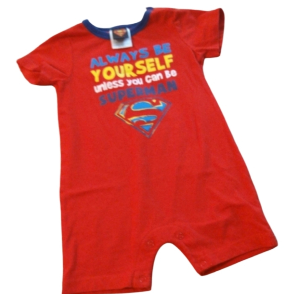 Size 6-12 months baby boys Superman onesie